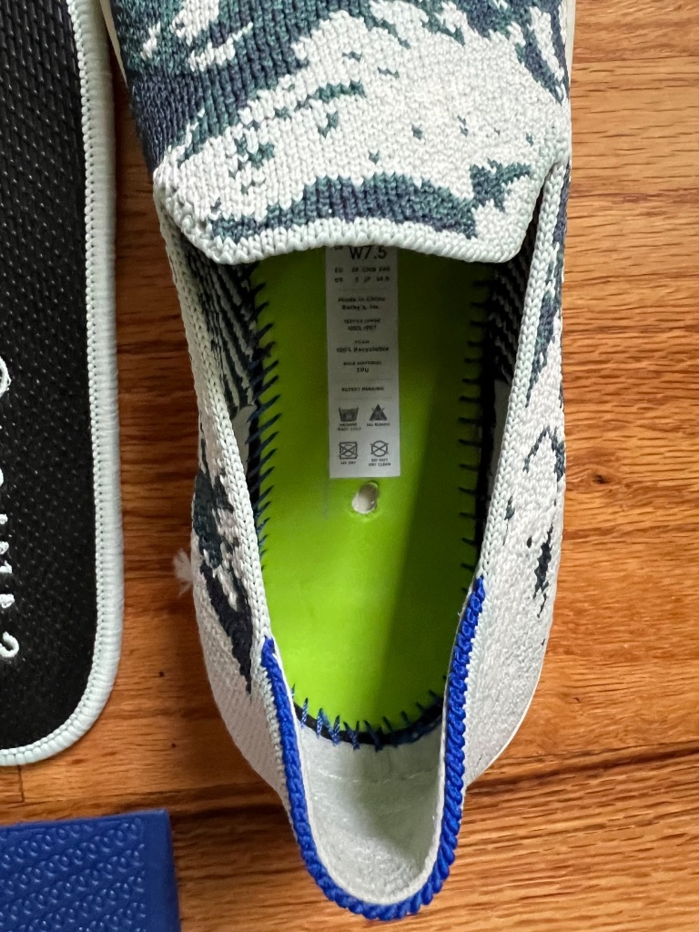 Rothy’s slip on sneaker/loafers seaform green,retired, women’s 7.5 - Picture 9 of 16